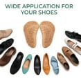 thumbnail image 6 of Welnove Arch Support Inserts Flat Feet - 4-Pair Gel Arch Support Insoles for Plantar Fasciitis, Foot Pain Fatigue Relief - Soft Heel Pads Adhesive Fit Most Shoes, Men Women, 0.3" Height, 6 of 9