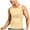 c01Beige, variant on USNSM Men's Compression Shirt for Body Shaper Slimming Vest Lightweight Breathable Tight Tummy Underwear Tank Top Gray M
