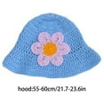 thumbnail image 3 of ZPAQI Women Casual Bucket Hat Flower Crochet Beanies Handmade Beanies Hat, 3 of 19