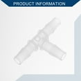 thumbnail image 4 of Unique Bargains Vacuum Tubing Connector 3/8" T Shaped 3 Way Vacuum Tubing Connector Car Plastic Clear 5pcs, 4 of 7