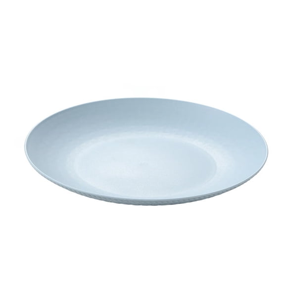 1 Pack Unbreakable Dinner Plates Set, 7.6 Inch Plastic Plates, Dishwasher Safe, Lightweight Reusable Plate for Home, Camping, Party (Blue)