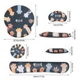 thumbnail image 4 of sixwipe Ergonomic Mouse Pad with Wrist Rest, No Slip Keyboard Wrist Rest and Computer Wrist Support, Memory Foam Wrist Pad with Cup Coaster for Keyboard for Easy Typing and Hand Pain Relief, 4 of 7
