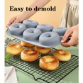 thumbnail image 5 of Food grade silicone donut mold， Heat-Resistant,Easy to operate, stable molding,even heating and Easy to Release for DIY Baking and Kitchen Supplies, 5 of 8