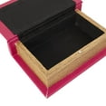 thumbnail image 5 of DecMode Text "Ooh La La" Faux Book Storage Red Faux Leather Decorative Box with Gold Lettering, 3 Count, 5 of 20