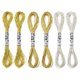 thumbnail image 1 of Uxcell 6 Madejas de Hilo de Bordado Nailon 8.75 Yardas de Longitud Hilo de Bordado Metálico Oro Plata Oro Claro, 1 of 6