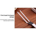 thumbnail image 4 of Tenedor para carne con mango de madera, tenedor de acero inoxidable, tenedor para barbacoa para utensilios de cocina, 4 of 7