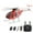 Red & Sliver/2 Battery, variant on 1/16 F119S MD500 Little Bird RC Helicopter for Adults, 2.4G 9CH Flybarless Military Remote Control Helicopter Model, 6G/3D GPS Smart RC Airplane with Optical Flow Positioning & Dual Brushless Motors