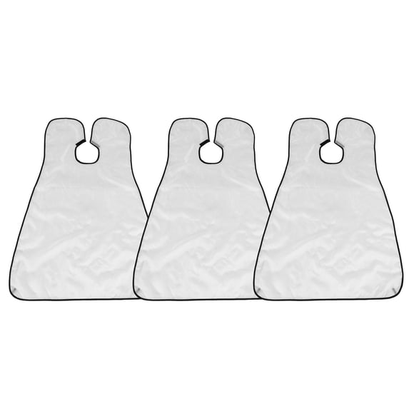 3PCS Waterproof Men Beard Catcher Beard Cutting Shaving Cape Apron Home Hair Styling ToolWhite