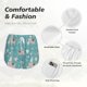 thumbnail image 4 of Balery Teal Mama Llama Pantalones cortos deportivos para mujer con forro y dos bolsillos, elásticos, para entrenamiento, gimnasio, yoga-X-Large, 4 of 7
