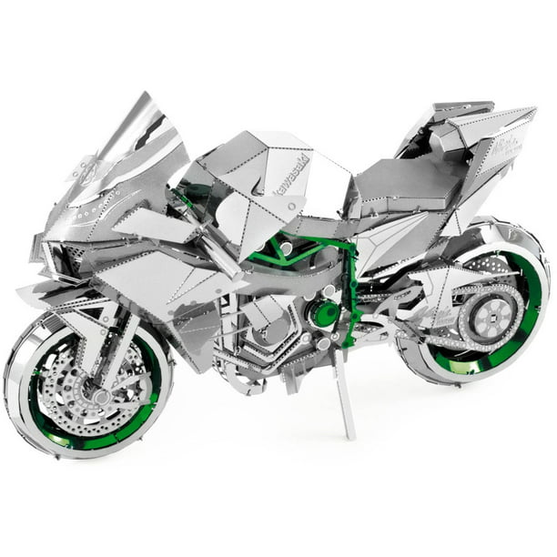 noget Kontrovers Manchuriet ICONX 3D Metal Model Kit, Kawasaki Ninja H2R - Walmart.com