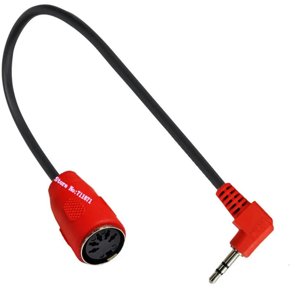 FOR Right Angle TRS 3.5 Male 5Pin Din Female Adapter Cable Line 5 Hole 5P DIN MIDI Female Stereo 3.5mm Male Audio Cord Wire 3.5 MIDI