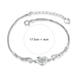 thumbnail image 2 of Pulsera Xtellar  Mujer Brazalete De Plata 925 Corazón Alas Ángel, 2 of 4