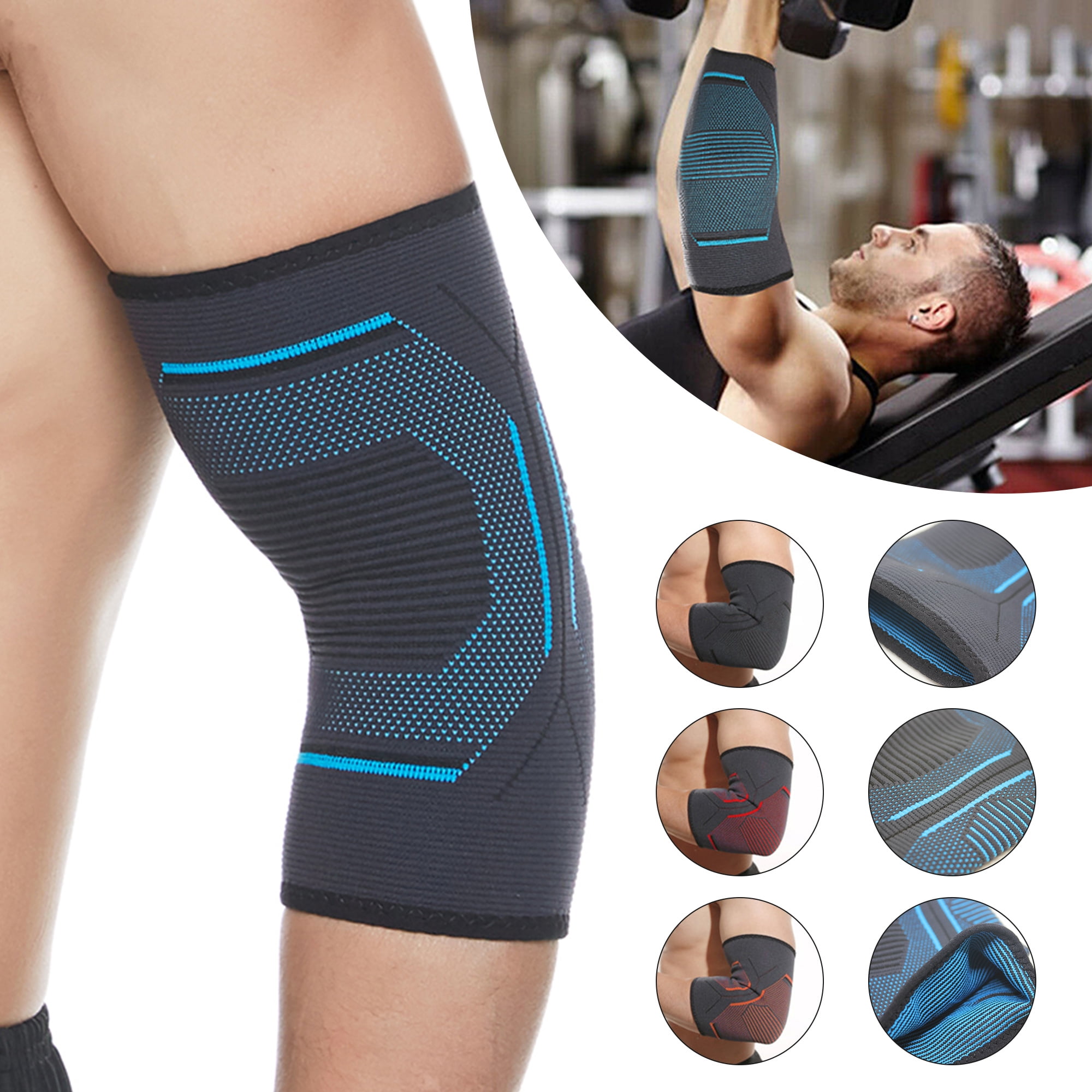 Elbow Support Sleeves Brace Work Tennis Training Weight Lifting Gym S/M L/XL 