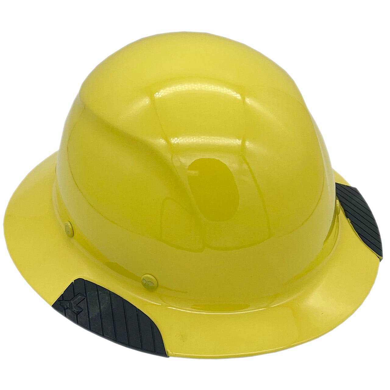 DAX Fiberglass Composite Hard Hat - Full Brim Yellow