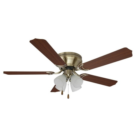Chapter 52 4 Light Antique Brass Ceiling Fan Walmart Com