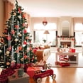 thumbnail image 2 of Billuyoard Agregue carámbanos de guirnalda de brillo navideño para decoración de árbol o Carámbanos de guirnalda Guirnalda de flecos de Kits de decoración para fiestas rojo-3000pcs, 2 of 6