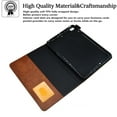 thumbnail image 5 of SaniMore for iPad Mini 12345 7.9"  Wallet Case with Card Slots & Pen Holder [Auto Sleep] PU Leather Magnetic Ciasp Kickstand Shockproof TPU Shell Full-body Protective Retro Cover, Brown, 5 of 10