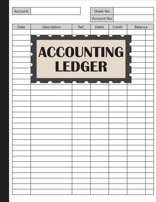 Accounting Ledger Book Book Keeping Record Book 1InTheOffice 3 Column Ledger Book 7.25 x 9.5-inch 2 Pack Blue Marble 