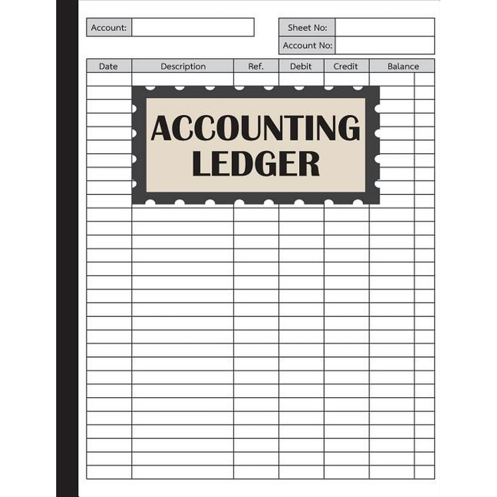 Accounting Ledger An Accounting Notebook for Bookkeeping Record Book