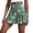 Dark Green, variant on Women's Pleated Athletic Skirts High Waisted Tennis Skirt Bohemian Floral Print designs for Golf Running Workout Vermilion M