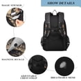 thumbnail image 4 of FORMRS Unisex School Backpack 17" Student Travel Bag with Laptop Compartment, Skeleton with Flowers Pattern, 4 of 7