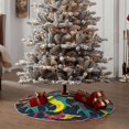 thumbnail image 4 of Sikiie Colorful Sharks Nativity Christmas Tree Skirt, Jesus Christian Winter Holiday Tree Mat Decoration(30-48IN), 4 of 6