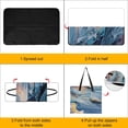 thumbnail image 4 of Marble Texture Outdoor Picnic Blanket, Foldable Waterproof Beach Mat, Portable Beach Blanket for Beach Camping, Hiking, Family Concerts, 4 of 8