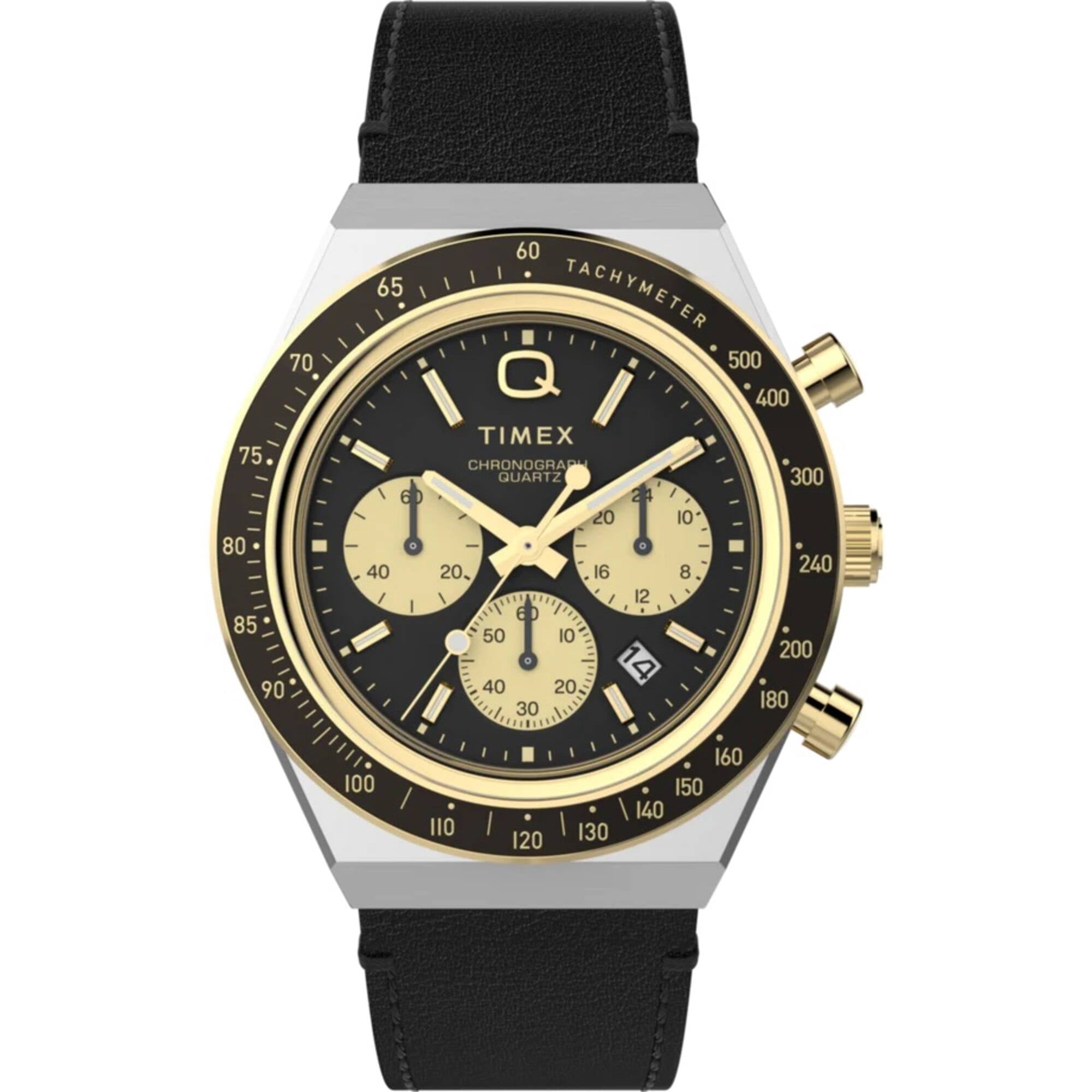 Timex TW2W64300 Men's Marlin Chronograph Black and Gold Dial Watch