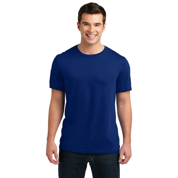 Camiseta de cuello redondo lavado vintage Distrito Young DT4000 Profundo Royal XL