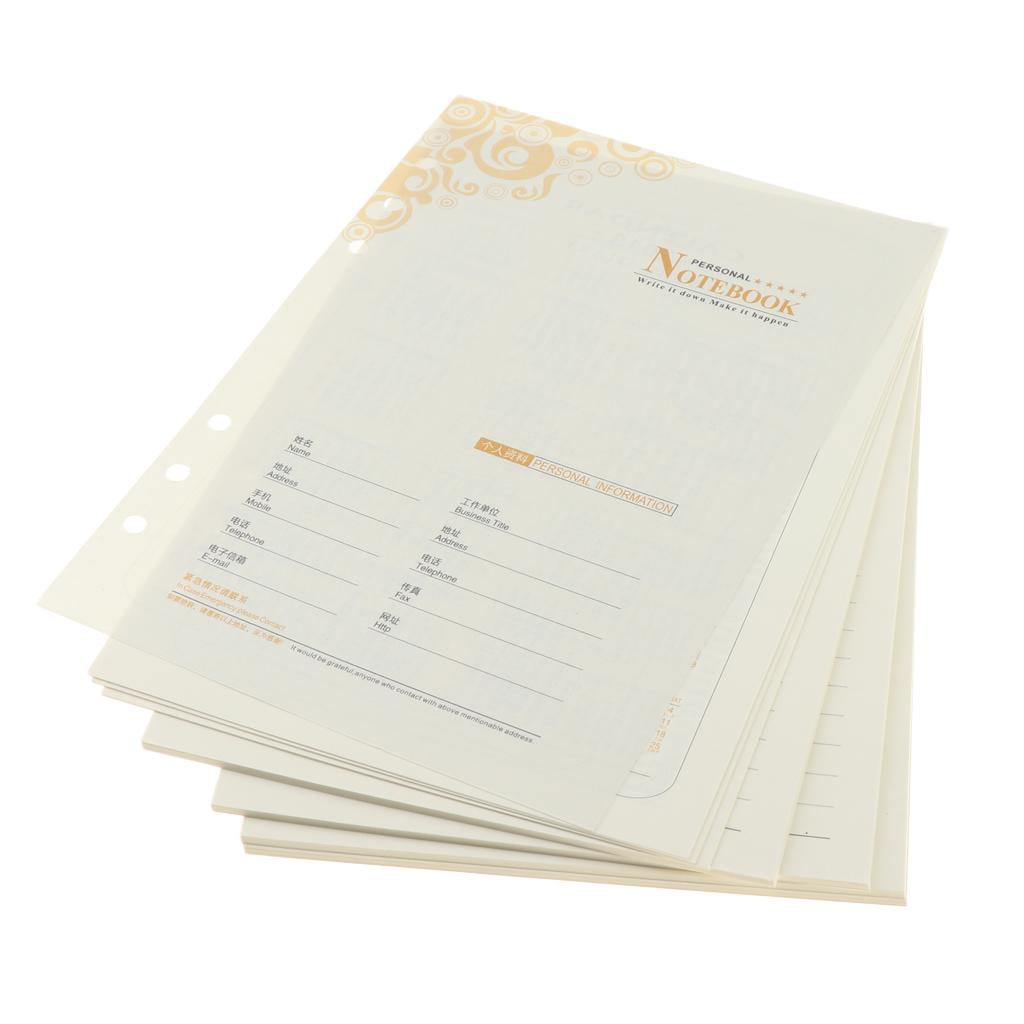 Tongina 2X Loose leaf Binder Paper A5 8.19×5.59inch,Waterproof Ink