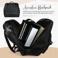 thumbnail image 3 of FONWILYO Accordion Backpack Black with Reinforced Buckle and Rubber Bottom for Safe Storage, 3 of 6