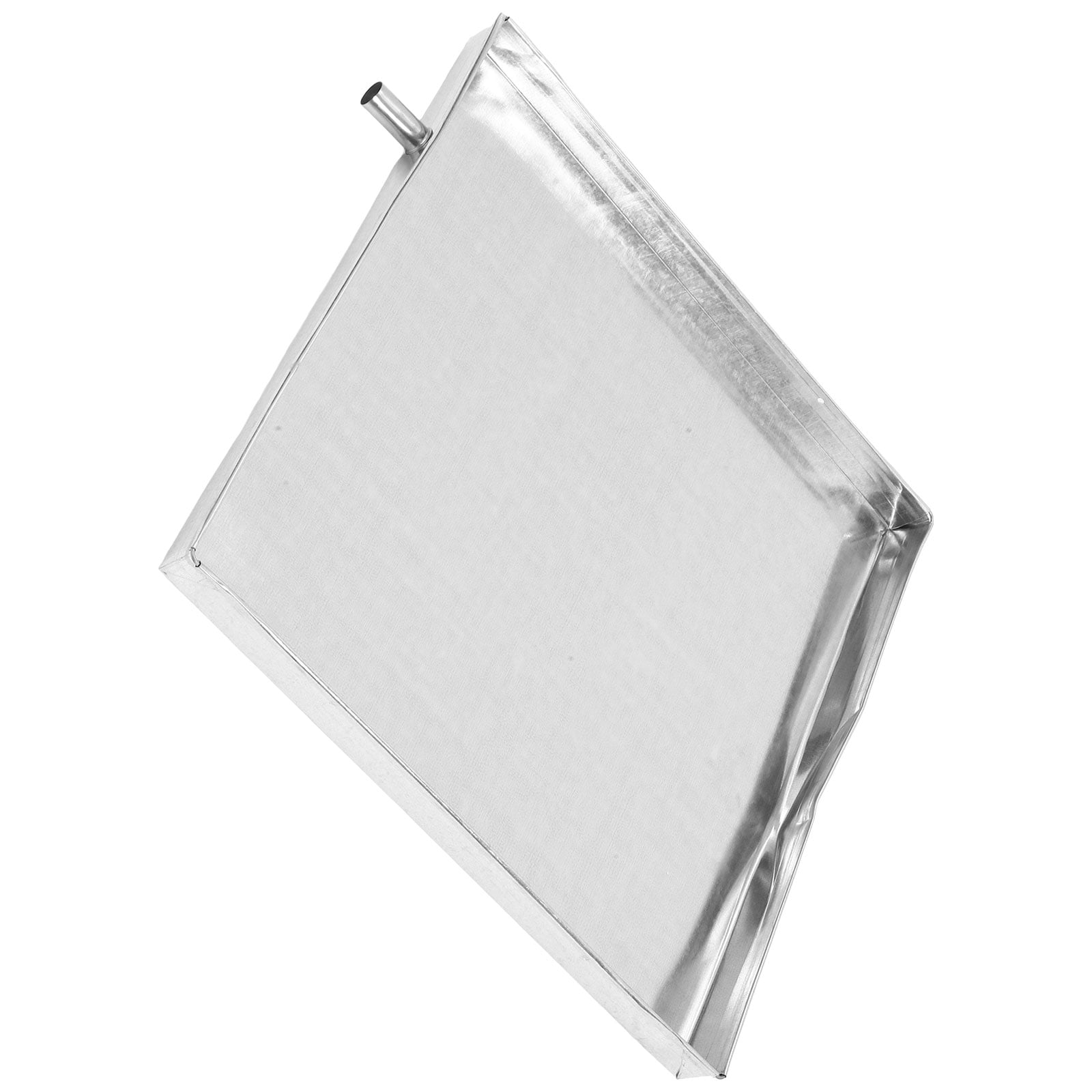 Pawsdot Air Conditioner Drain Pan Plated Silver Iron for Leak Prevention and Storage