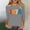 Gray, variant on Women Plain Short Shirt Sleeved Tops Womens Casual T-Shirt Crew Neck T-Shirt Red Size 3XL