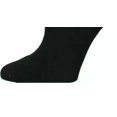 thumbnail image 2 of INC Womens Black Solid Contrast Trim Metallic Knit Ribbed Casual Ankle Socks, 2 of 3