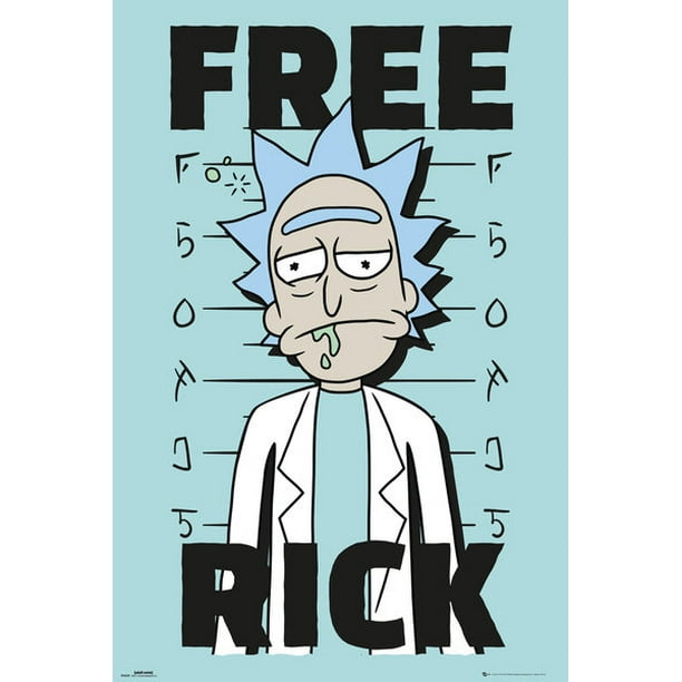 Rick And Morty Tv Show Poster Print Free Rick Size 24 X 36