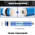 thumbnail image 2 of YKMGON 2012-200 GPD Universal Reverse Osmosis RO Membrane Element，12"x2" Replacement Water Filter,for Under Sink Home Drinking RO Water Purifier System, 2 of 7