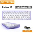 thumbnail image 2 of Kits Clavier Mécaniques Tester68 2.4G/Bluetooth 5.0 Violet option 11, 2 of 9