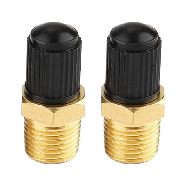 Sidaley Válvula de neumático de compresor de aire de coche de latón ABS, 2 piezas, repuesto portátil de alta resistencia, válvula de Vehículos, repuestos y accesorios Mis