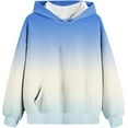 thumbnail image 5 of YunPes Trendy Oversized Hoodies for Girls Gradient Long Sleeve Hooded Sweatshirts with Pockets Teen Daily Athletic Pullover, 5 of 8