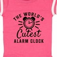 thumbnail image 4 of Inktastic The Worlds Cutest Alarm Clock Boys or Girls Baby Bodysuit, 4 of 5