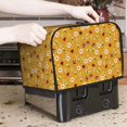 thumbnail image 6 of KLL Bees And Ladybug Print 2 Slice Toaster Dust Covers Kitchen Small Appliance Cover with 2 Pockets,Can hold Jam Spreader Knife & Toaster Tongs (11.4 x 7.9 x 7.5), 6 of 6