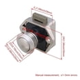 thumbnail image 3 of Pestillo de gabinete con botón pulsador para puertas de caravana, autocaravana, autocaravana, 10 Uds., 3 of 3