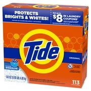 Tide Powder Laundry Detergent, Original Scent, 143 oz, 113 Loads
