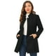 thumbnail image 1 of Abrigo De Invierno Elegante PaMujer Abrigo Largo De Un Solo Pecho Con Cuello Alto En Mitad Del Muslo Negro 3XL, 1 of 6