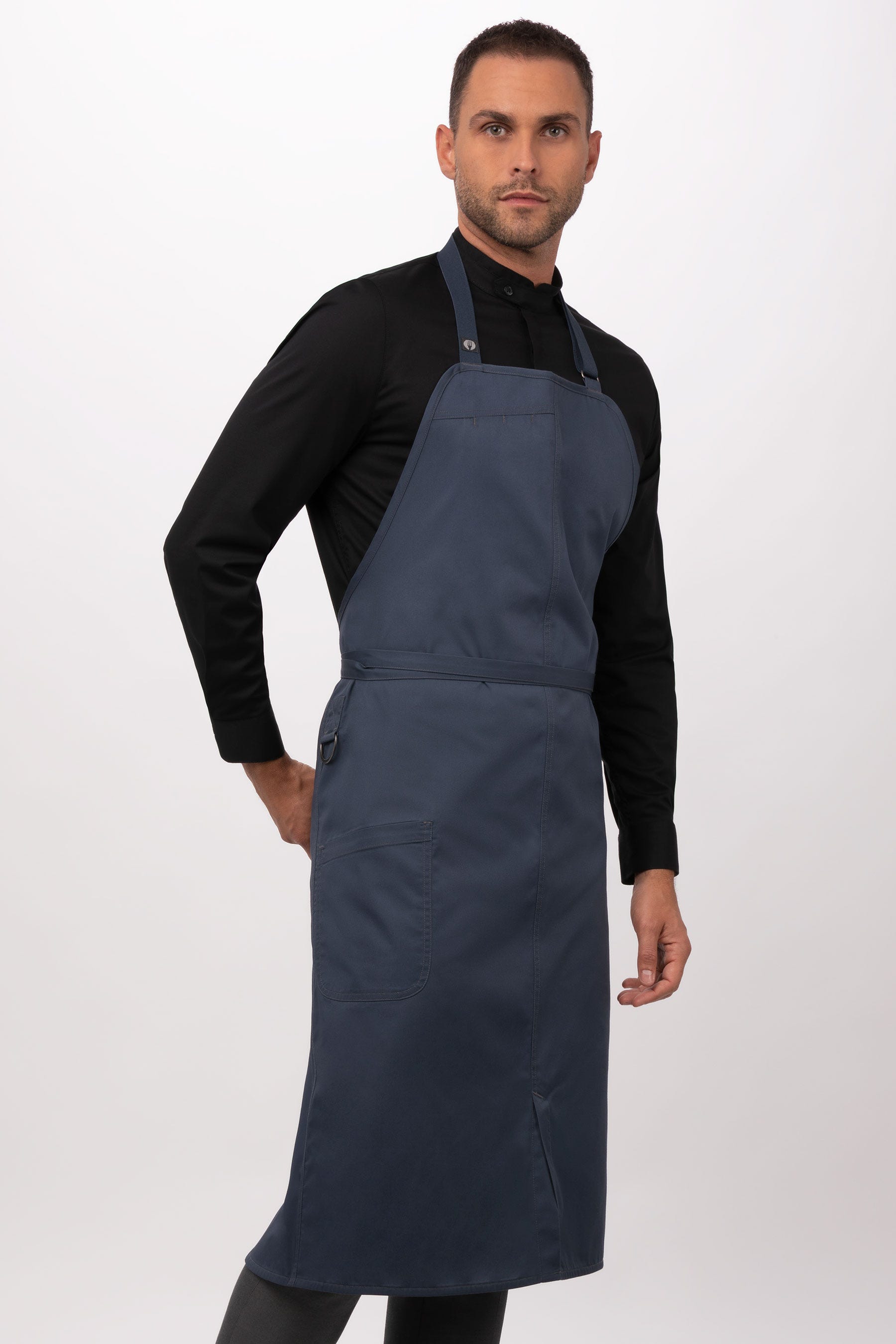 Chef Works Unisex Brio Chef's Bib Apron (ACN01BLU0)