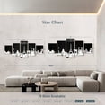 thumbnail image 4 of Elephant Stock Paris Skyline Bw Wall Art - Horizontal Multi Panel Canvas - Living Room Wall Decor - City Multi Panel - Gray And Black Decor - 80" x 36", 4 of 8