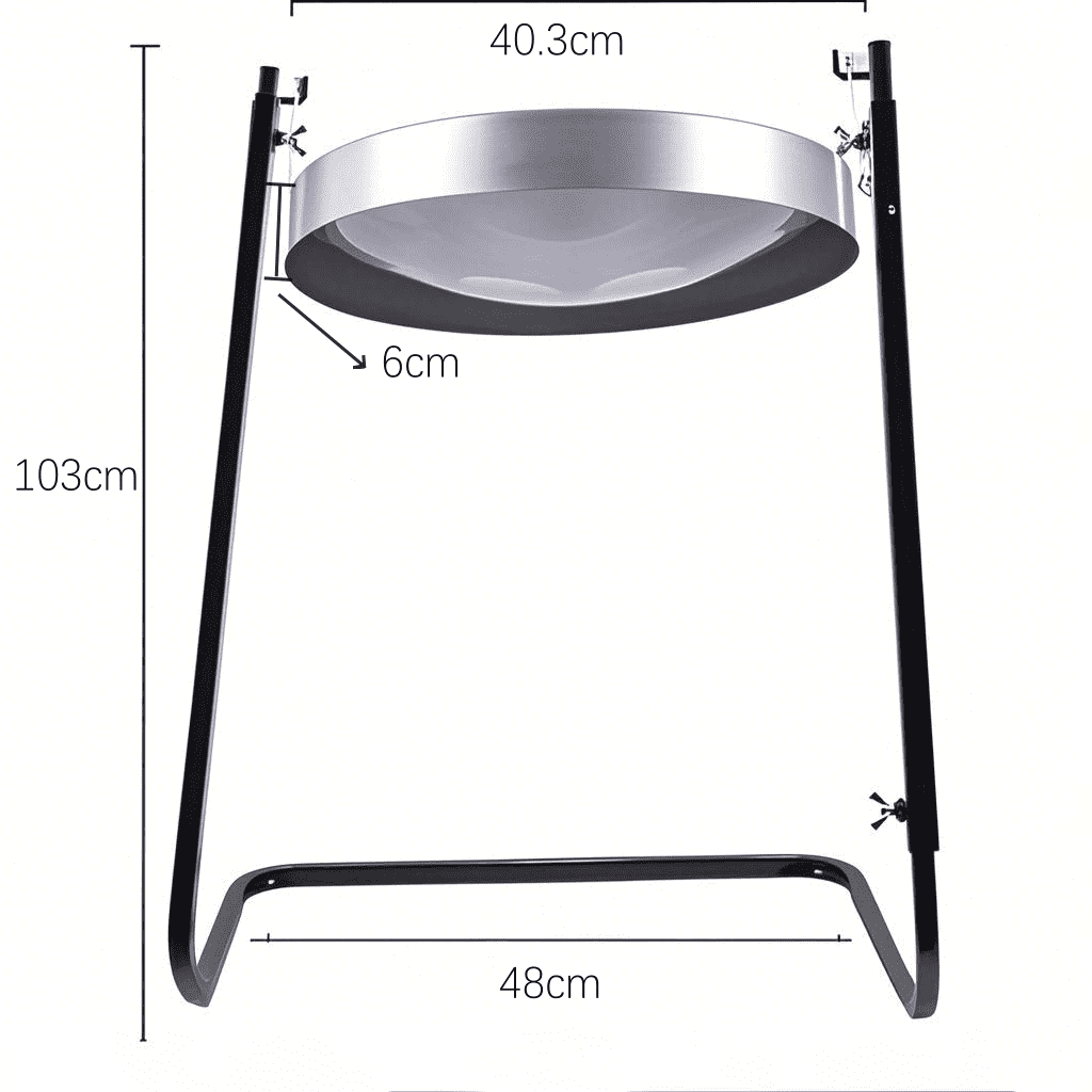 16inch Trinidad Drum Handmade Percussion Instrument Steel Drum with Adjustable-height Stand for Kids Gifts