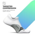 thumbnail image 6 of Feetures Elite Light Cushion No Show Tab Ankle Socks - Sport Sock with Targeted Compression - New White, XL (1 Pair), 6 of 8