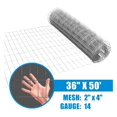 thumbnail image 2 of Xie Kun Welded Wire 14 Gauge Galvanized Mesh Size 2 inch by 4 inch (3 ft. x 50 ft.), 2 of 9