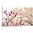 thumbnail image 1 of ARTCANVAS Magnolia and Cherry Blossoms Home decor Canvas Art Print - Size: 26" x 18" (0.75" Deep), 1 of 9